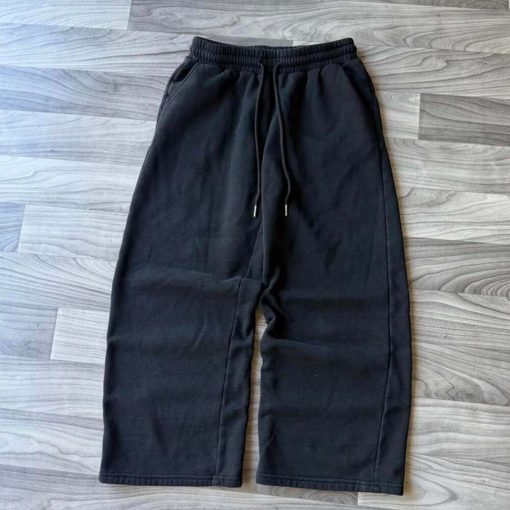 Vintage Y2K Baggy Black Wide Leg Sweatpants